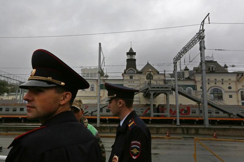 Polițiști ruși, Foto: Vincent Yu / AP / Profimedia