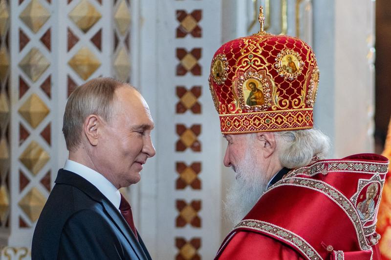 Vladimir Putin, alături de Patriarhul Kirill , Foto: igor palkin / AFP / Profimedia