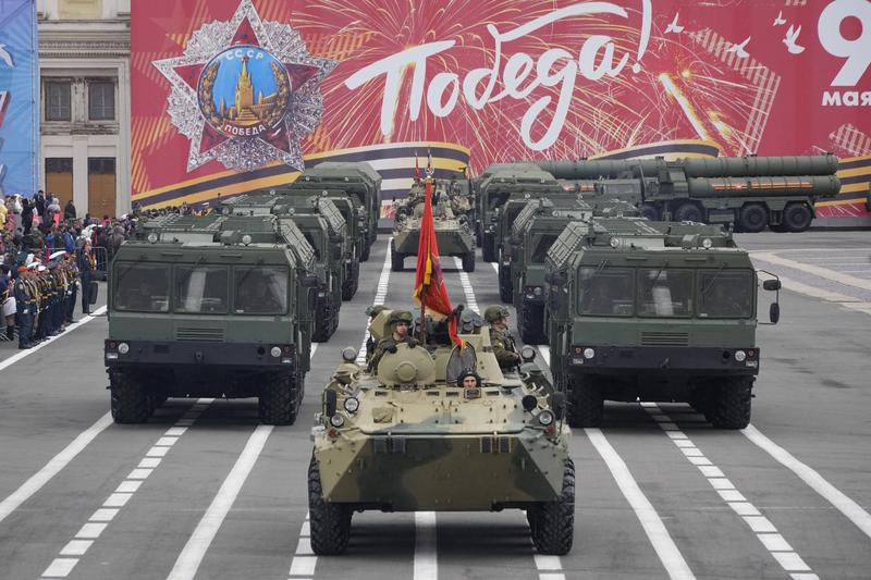 Pregătiri pentru parada militară de 9 Mai de la Moscova , Foto: Dmitri Lovetsky / AP / Profimedia