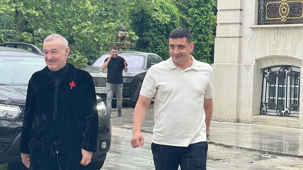 George Simion și Gigi Becali. Foto: captură video