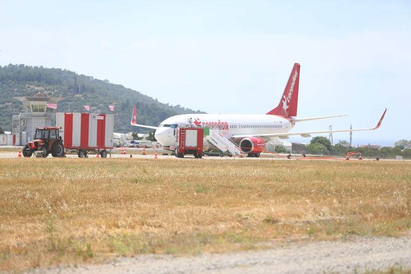 Avionul Boeing implicat in incidentul de la aterizarea pe aeroportul din Antalya, Foto: AA/ABACA / Abaca Press / Profimedia