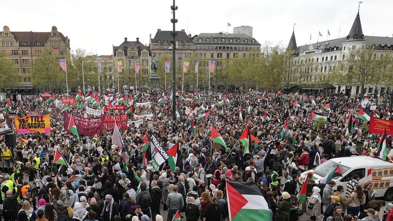 Proteste pro-palestiniene in Suedia, Foto: Martin Meissner / AP / Profimedia