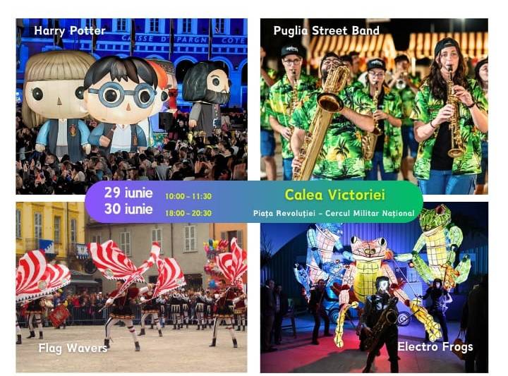 Weekend trending în București, 29-30 iunie: Pride Park la Izvor, Harry Potter și broaște-gigant pe Calea Victoriei, bistronomie și New York Rolls