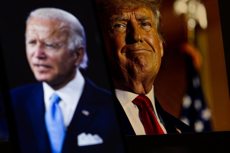 Joe Biden versus Donald Trump. Foto: Shutterstock
