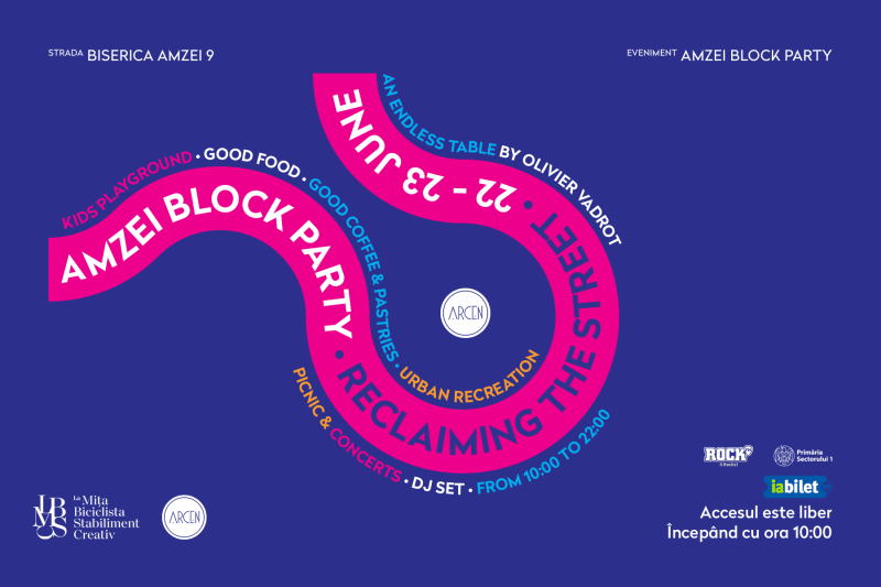 Amzei Block Party, ediția a II-a. Cel mai mare picnic urban / 22-23 iunie 2024