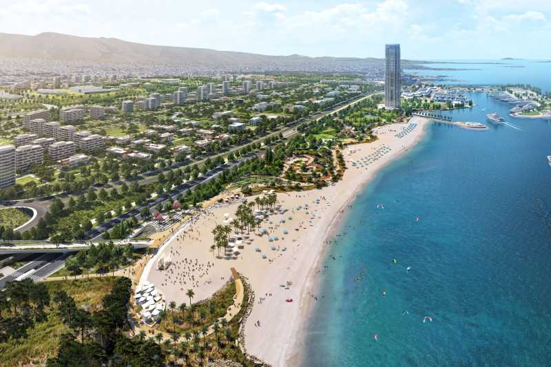 FOTO Grecia transformă un aeroport abandonat într-un oraș smart de 8 miliarde de dolari, aflat la malul mării