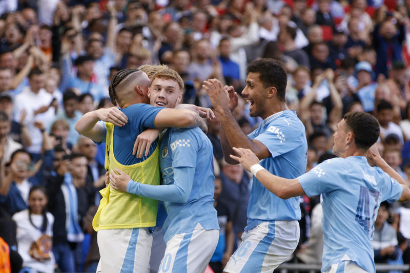 Jucătorii de la Manchester City, Foto: David Cliff / AP / Profimedia