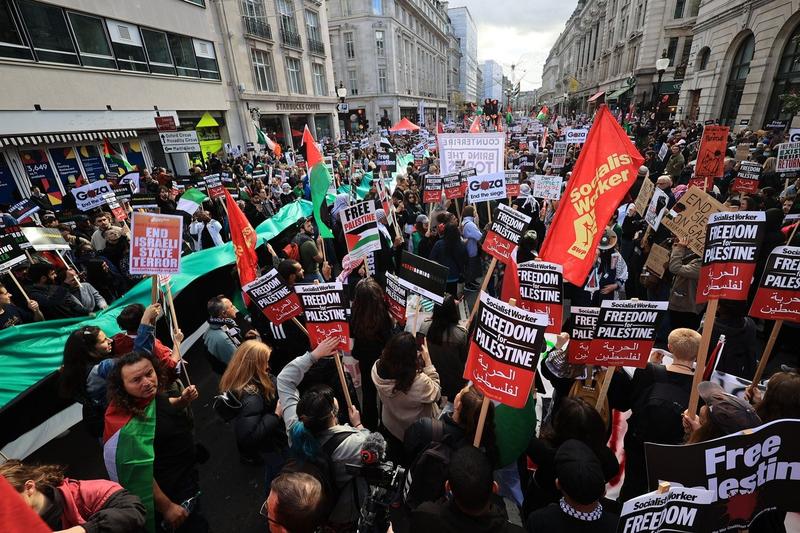 Mars pro-palestinian în Londra, Foto: Marcin Nowak / Shutterstock Editorial / Profimedia