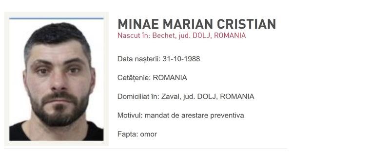 Suspect crima Sibiu, Foto: Politia Romana