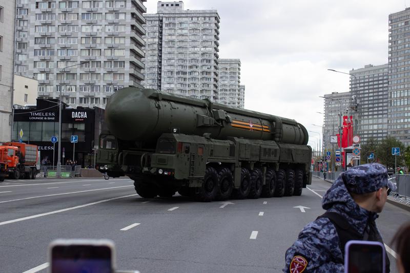 Rachetă nucleară strategică a Rusiei la parada militară de la Moscova, Foto: Vlad Karkov / Zuma Press / Profimedia