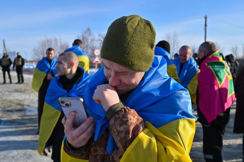 Soldați ucraineni luați prizonieri de ruși dați la schimb, Foto: ABACA / Abaca Press / Profimedia