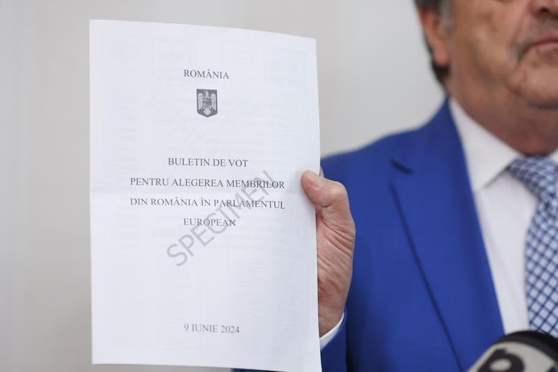 Buletin de vot alegeri europarlamentare , Foto: Inquam Photos / George Călin
