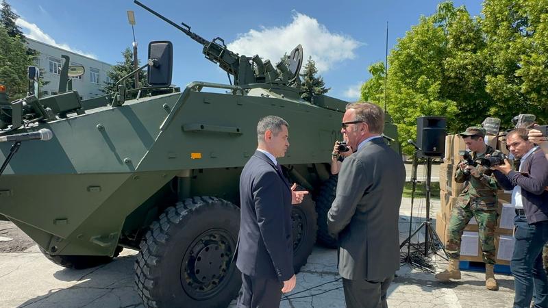 Anatolie Nosatîi și Boris Pistorius la Chișinău, Foto: Jörg Blank / DPA / Profimedia