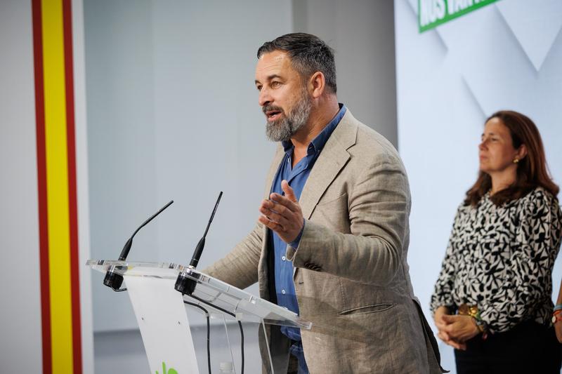 Santiago Abascal, președintele partidului Vox, Foto: Alejandro MartÃ­Nez VÃ©Lez / Zuma Press / Profimedia