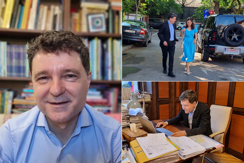 Nicușor Dan, înainte de anunțarea rezultatelor alegerilor din 9 iunie 2024., Foto: Hotnews