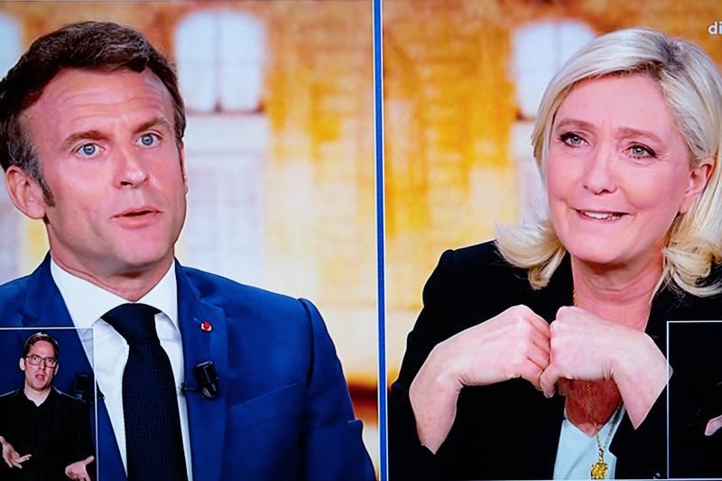 Emmanuel Macron și Marine Le Pen, Foto: JEANNE ACCORSINI / Sipa Press / Profimedia