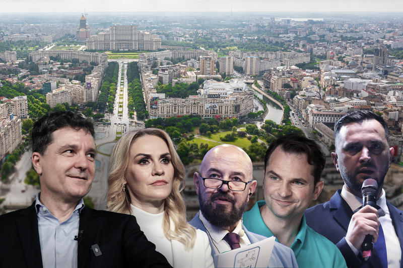 Candidații la Primăria Capitalei, în 2024, Foto: Inquam Photos și Shutterstock
