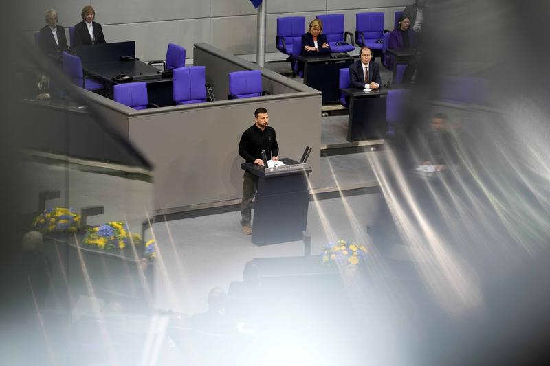 Volodimir Zelenski, discurs în Bundestag, Foto: Markus Schreiber / AP / Profimedia