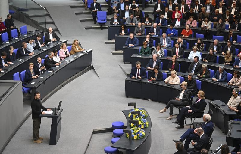 Volodimir Zelenski, discurs în Bundestag, Foto: AA/ABACA / Abaca Press / Profimedia