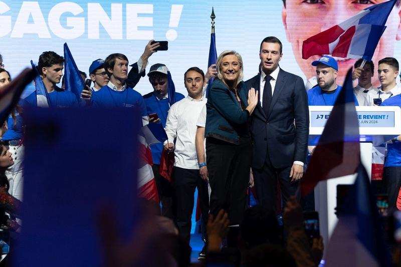 Marine Le Pen și Jordan Bardella , Foto: Lafargue Raphael/ABACA / Abaca Press / Profimedia