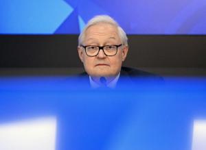 Serghei Riabkov, ministrul adjunct de Externe al Rusiei, într-o conferință de presă, vorbind despre prioritățile președinției Moscovei în cadrul BRICS, Foto: Kommersant Photo Agency / ddp USA / Profimedia