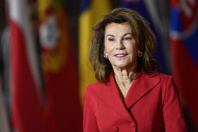 Cancelarul Austriei, Brigitte Bierlein, sosește la un summit al Uniunii Europene, la Bruxelles, pe 18 octombrie 2019., Foto: JOHN THYS / AFP / Profimedia