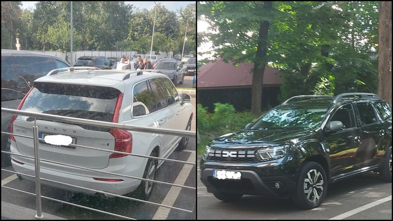 Autoturismul Dacia Duster inchiriat de Firea si autoturismul Volovo folosit, dar netrecut in declaratia de avere, Foto: Cristian Andrei