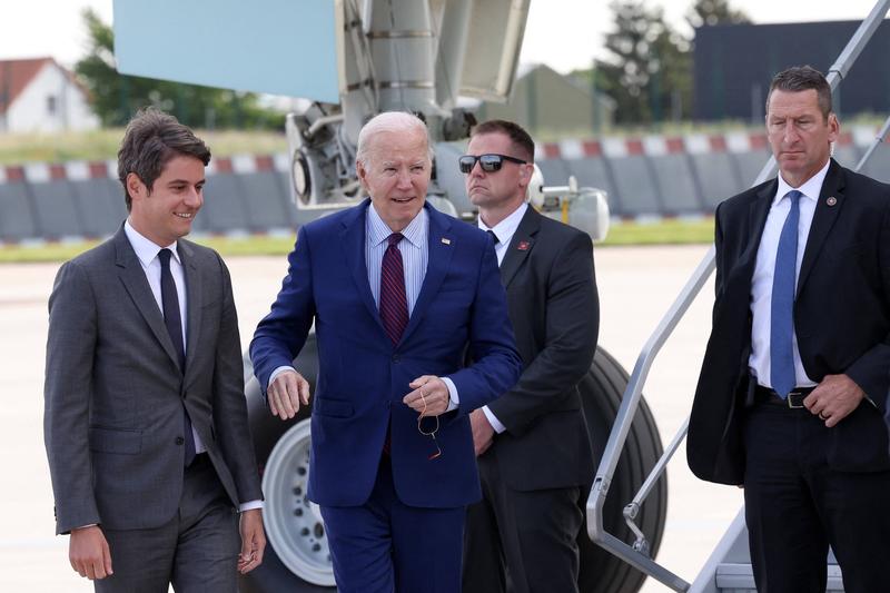 Joe Biden a sosit in Franta pentru a participa la comemorarea Debarcarii din Normandia, Foto: Stephane Lemouton-Bestimage / Imago Stock and People / Profimedia Images