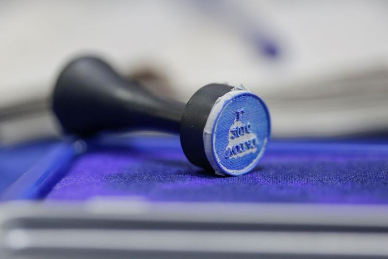 Ștampilă de vot, alegeri 2, Foto: Inquam Photos / Octav Ganea