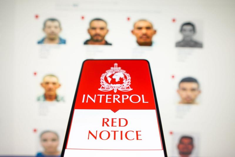 Notificarea de de alertă roşie a Interpol (ilustraţie foto), Foto: SOPA Images Limited / Alamy / Alamy / Profimedia
