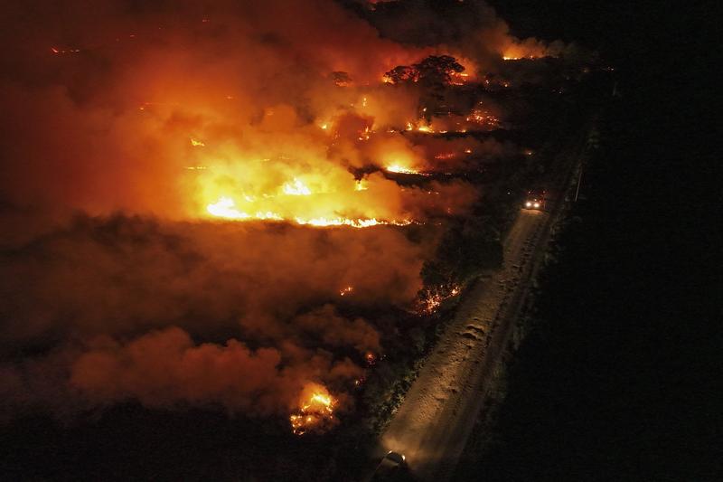 Incendii de vegetatie in zona Pantanal din Brazilia, Foto: Andre Penner / Associated Press / Profimedia Images