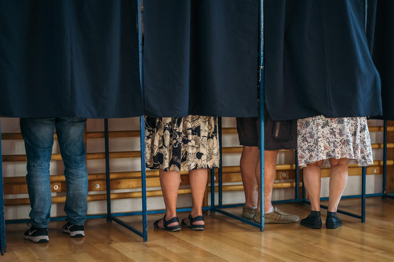 sectie de vot , Foto: Inquam Photos / Lavinia Cioaca