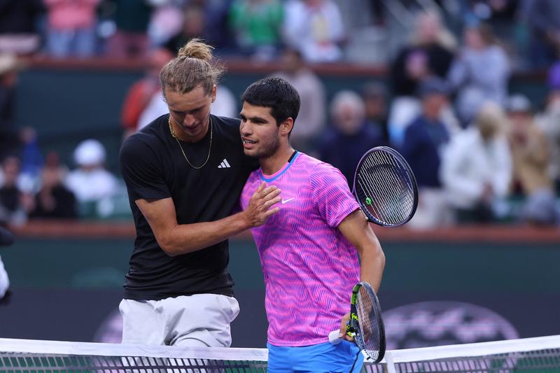 Alexander Zverev și Carlos Alcaraz, Foto: Profimedia