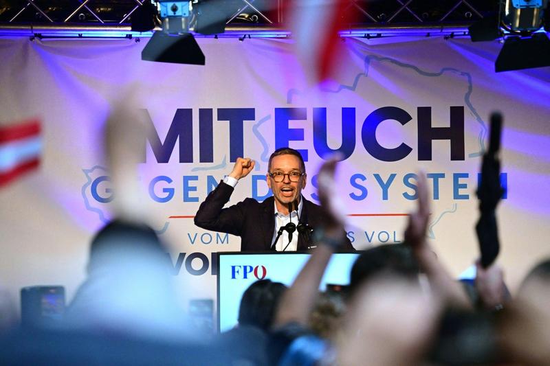 Presedintele Partidului Libertății din Austria, Herbert Kickl, Foto: CHRISTIAN BRUNA / AFP / Profimedia