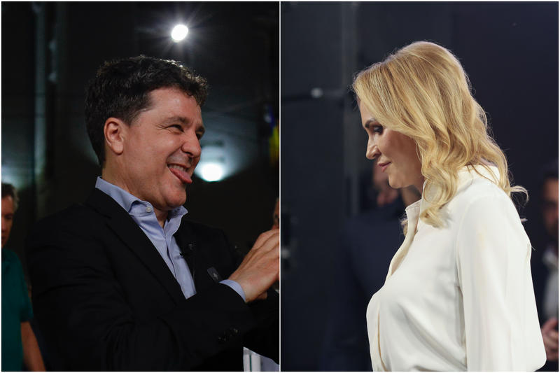 Nicușor Dan și Gabriela Firea, Foto: Inquam Photos / Octav Ganea și George Călin
