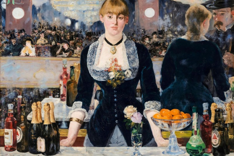 Tabloul „Un bar la Folies-Bergère” de Édouard Manet, pictură impresionistă în ulei pe pânză, 1882. Foto: incamerastock / Alamy / Alamy / Profimedia