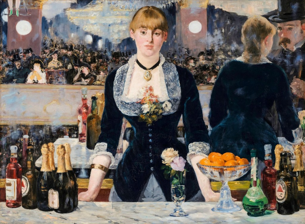Tabloul „Un bar la Folies-Bergère” de Édouard Manet, pictură impresionistă în ulei pe pânză, 1882. Foto: incamerastock / Alamy / Alamy / Profimedia