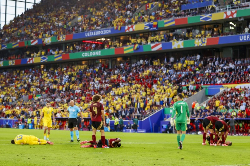 Meciul România – Belgia de la EURO 2024, surprins în imagini de colecție. Momente controversate din cadrul partidei | FOTO
