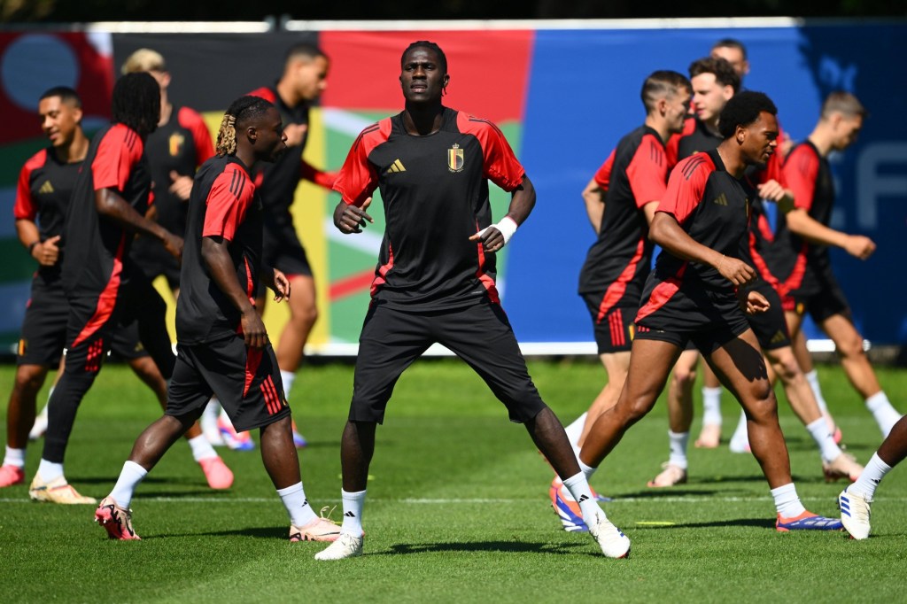 Echipa națională de fotbal a Belgiei la antrenamente. Fotio: Profimedia