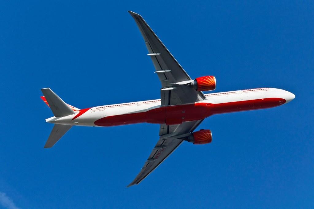 Avion Boeing 777 al companiei Air India. Foto: David Osborn / Alamy / Profimedia