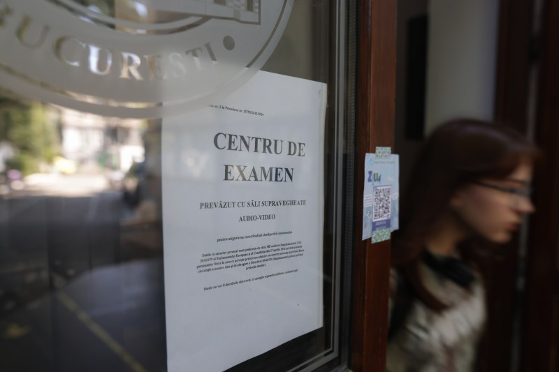 Centru de examen la Bacalaureat. FOTO: Inquam Photos / George Călin