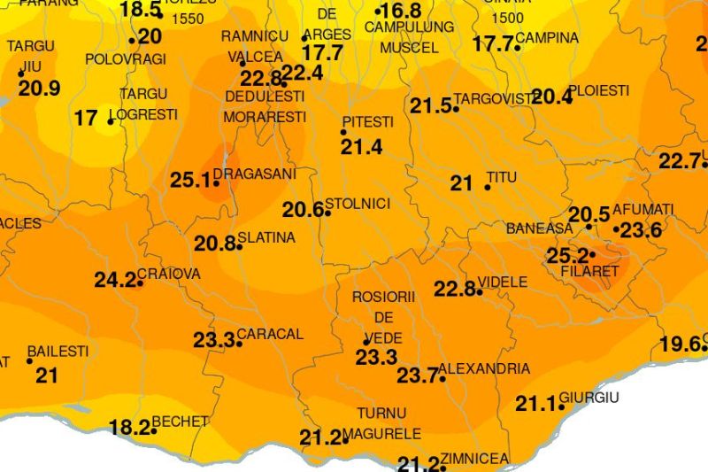 Valul de căldură a adus una dintre cele mai calde nopți din istorie la București. După prânz vor fi 42 de grade