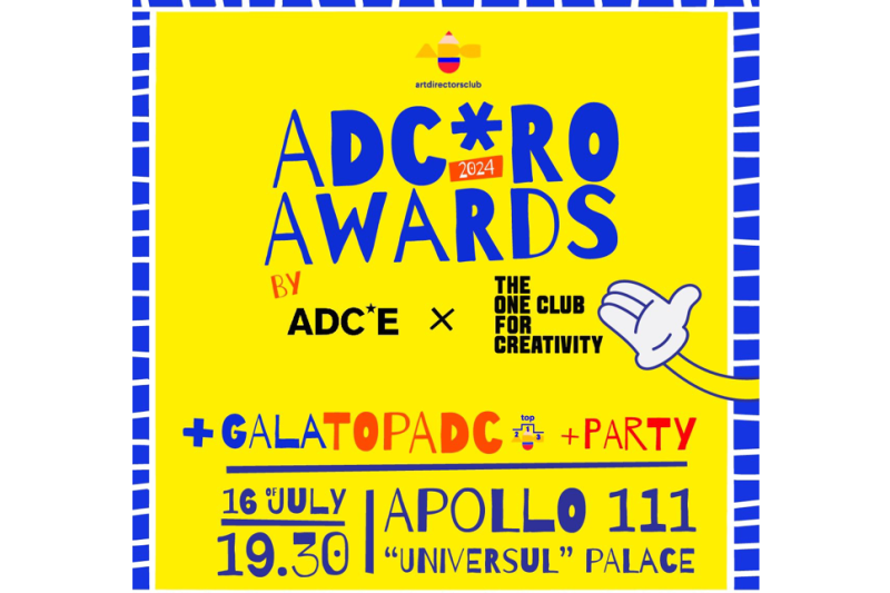 ADC*RO AWARDS are, pentru prima dată, un juriu internațional. Gala de decernare a premiilor va avea loc pe 16 iulie