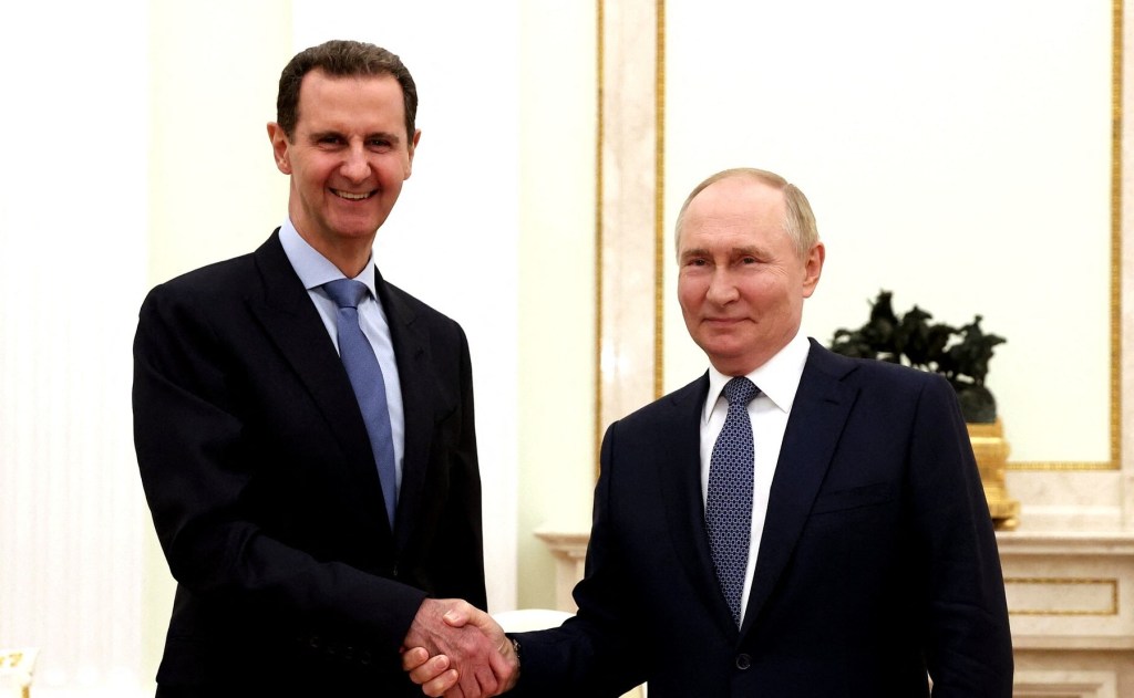 Vladimir Putin s-a întâlnit cu Bashar al-Assad la Kremlin la 24 iulie 2024. FOTO: Kremlin Press Office / Handout / AFP / Profimedia