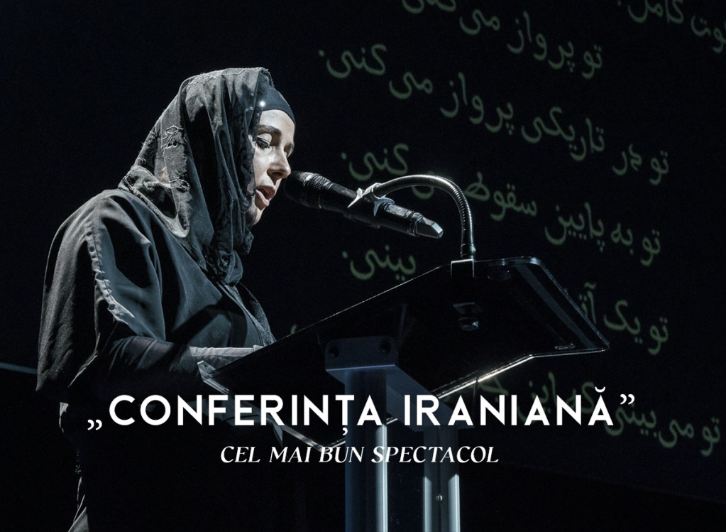 Conferința iraniană, afis Gala Uniter. Teatrul Tamási Áron