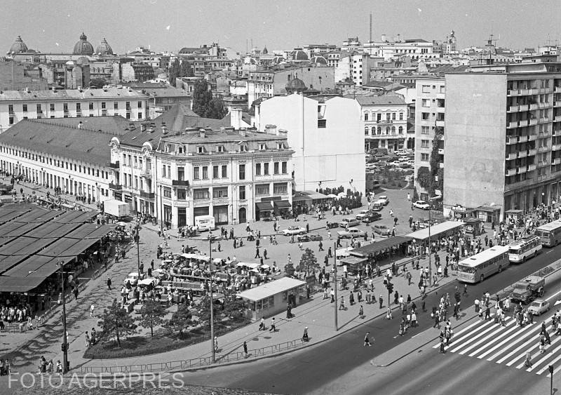 Zona pietei Unirii din Capitala 1976 / FOTO: Agerpres