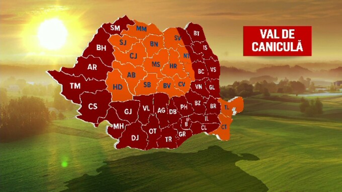 Situație fără precedent în România. Meteorologii au emis Cod roșu de căldură excesivă. Cât de cald va fi în zilele următoare