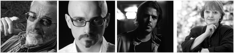 Ádám Bodor (Ungaria), Zaza Burchuladze (Georgia), Ognjen Spahić (Muntenegru) si Dubravka Ugrešić (Olanda), Foto: FILB