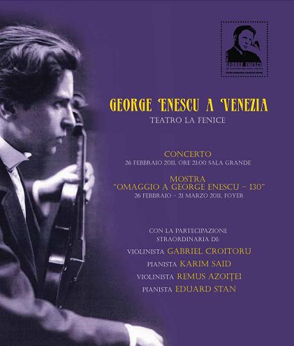 "George Enescu în Italia", Foto: IRCCU Venetia