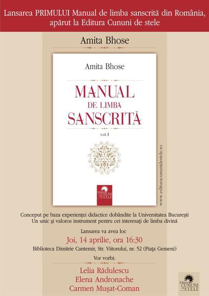 Manual de limba sanscrita, de Amita Bhose, Foto: Editura Cununi de stele